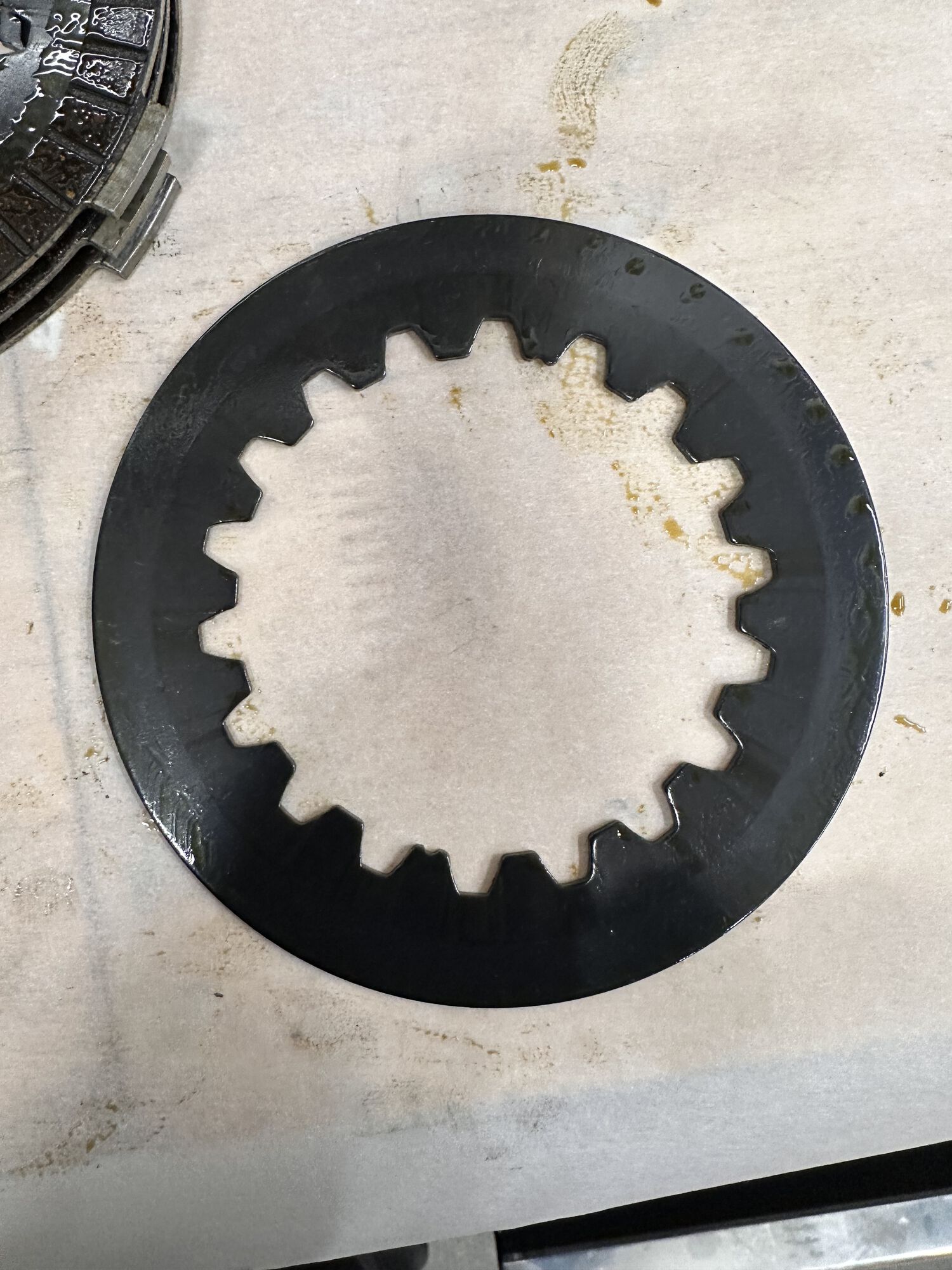 Bottom of third spacer.