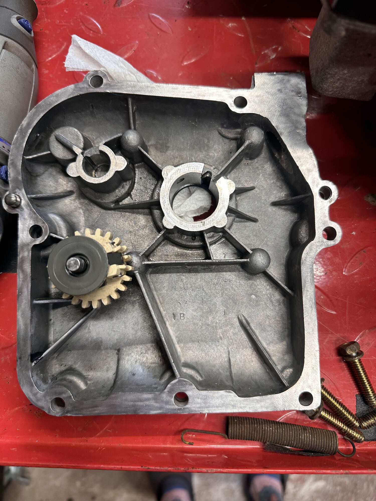 Plastic gear is fine too.