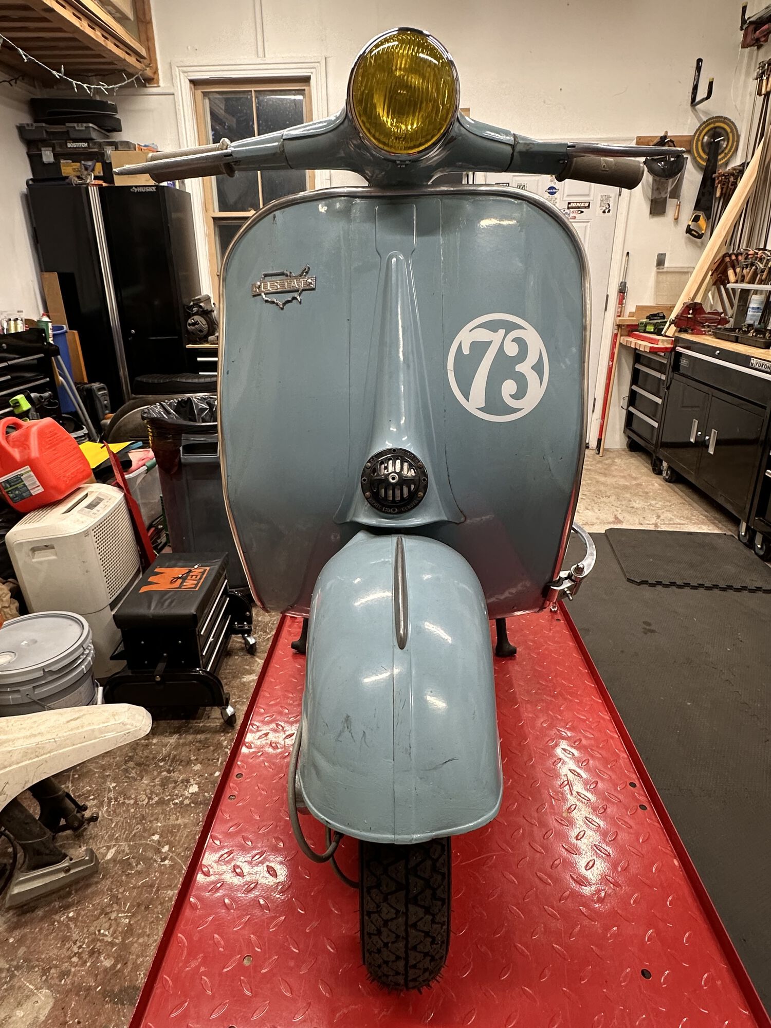 Bluey ready to go.