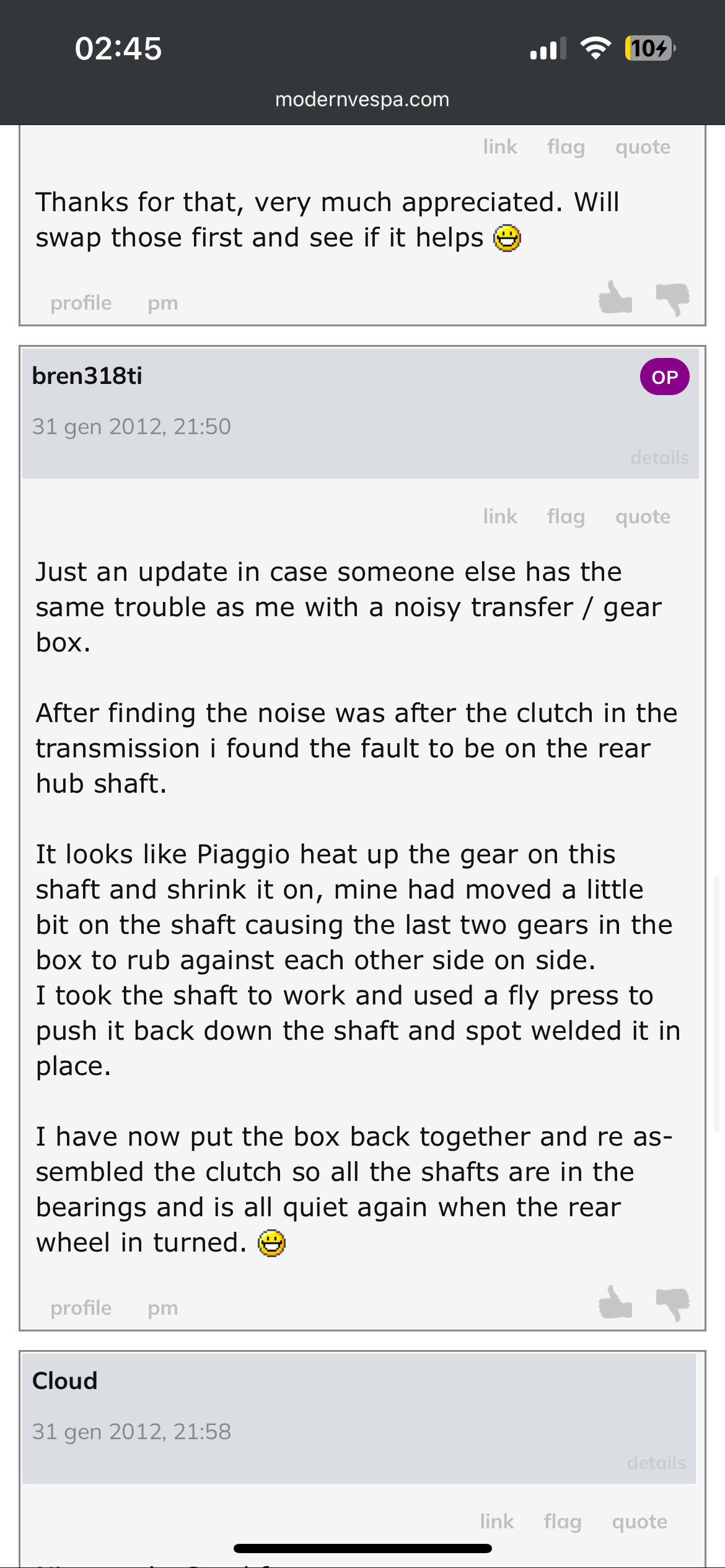 Forum member supplied image with no explanatory text