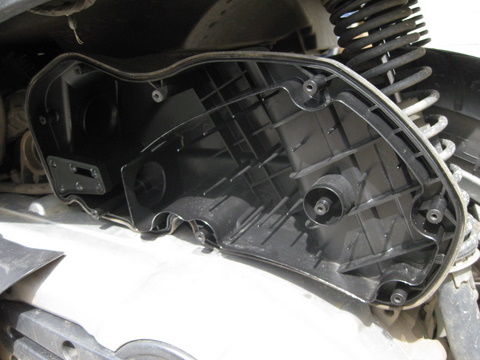 Another angle. Hole to back left is air going to engine.