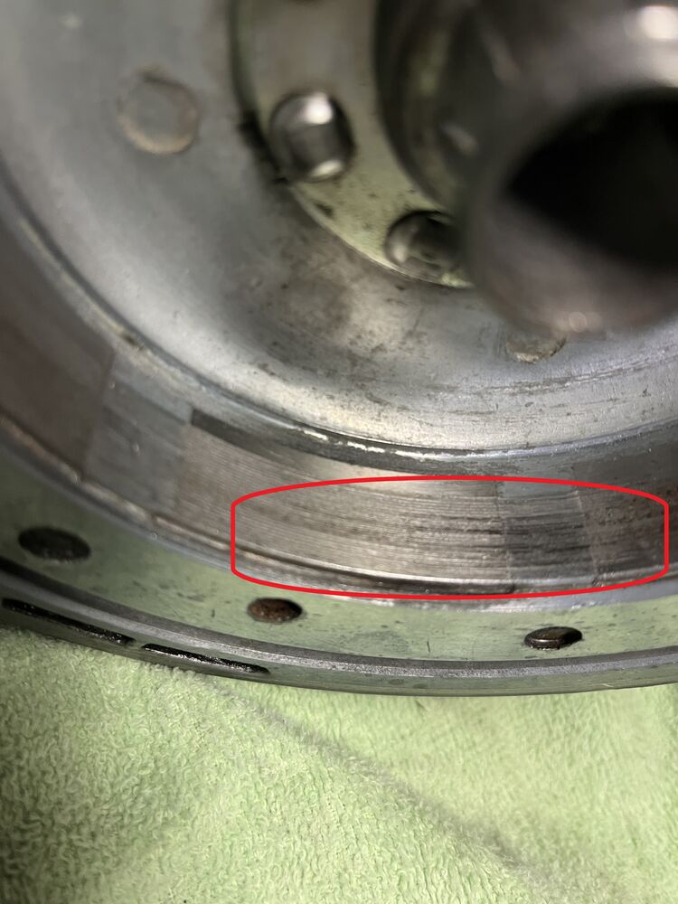 But not all the way around the inside?