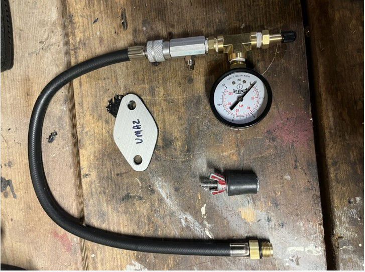 My leak tester for a smallie engine.