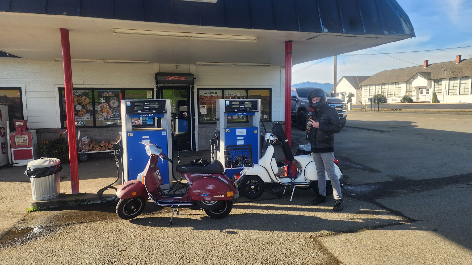 First fuel up with clear gas of course