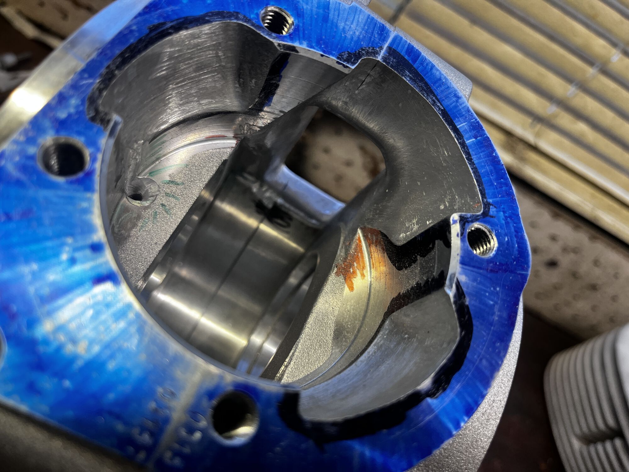 look at that flow from inlet to cylinder