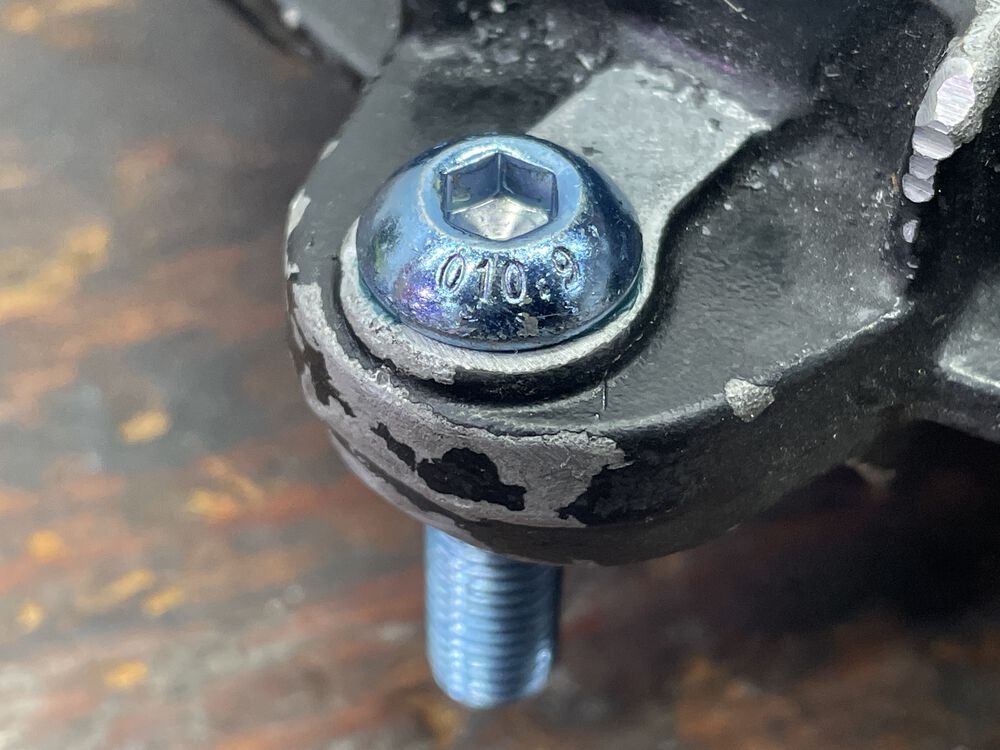 I chose the blue zinc for something different. *camera went dead so I did not capture the part where I chased the threads and chamfered the back edge to allow the bolt to sit flush.