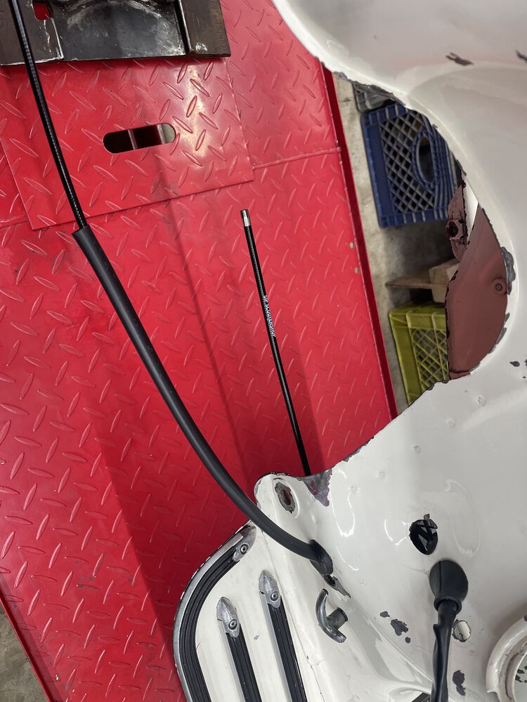 New outer sheathing for the shift cables, and new clutch cable