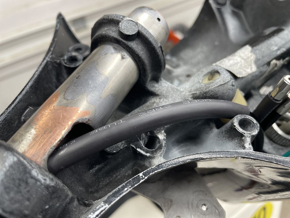 heat shrink over the clutch cable.