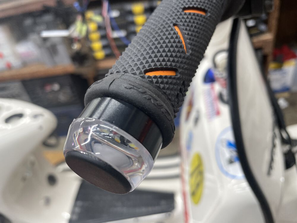 Not too shabby. The motogadget version has alum details instead of plastic, and finer acrylic lens; but these work great for me on a budget