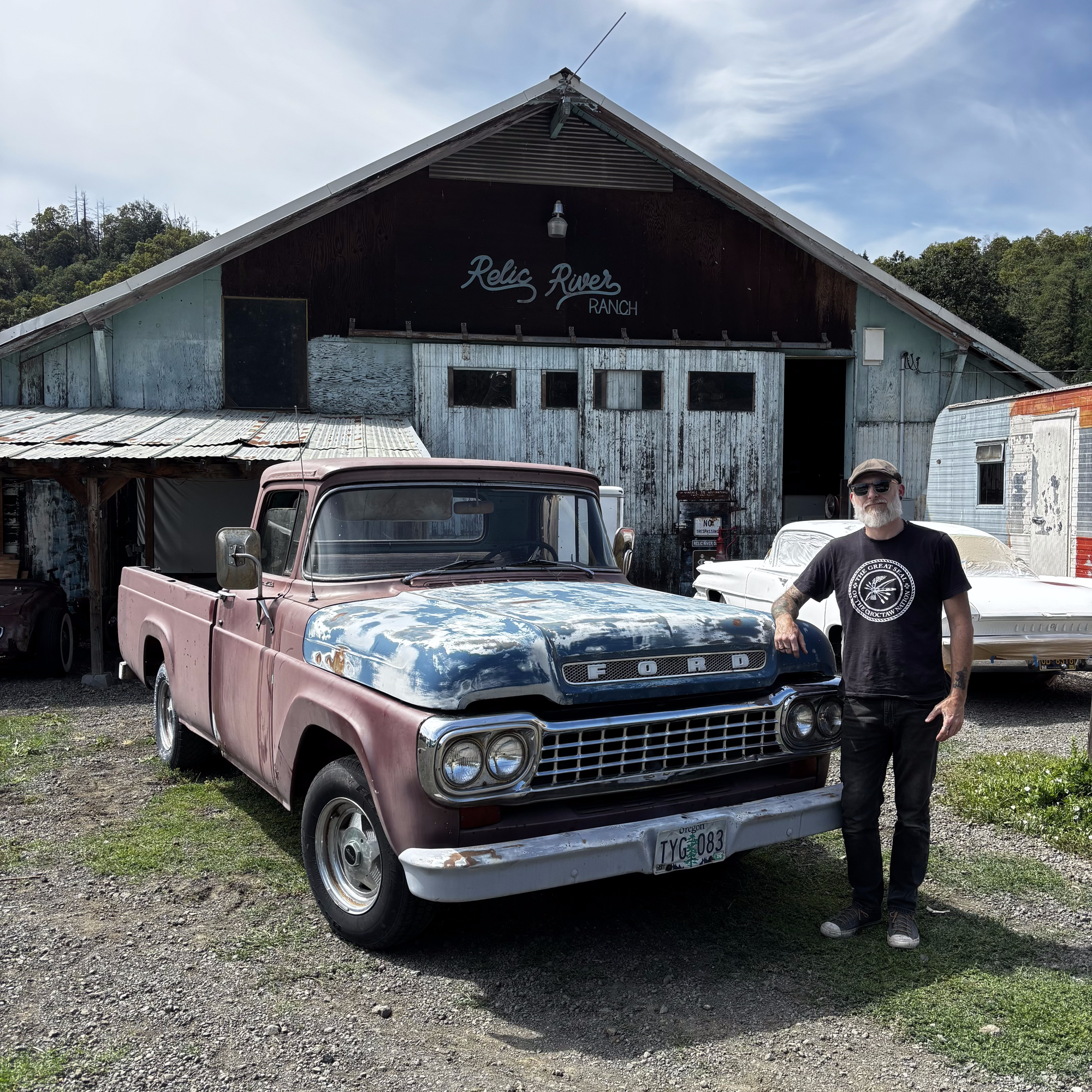 1959 Ford F100, and some geek who wouldn't get out of the way