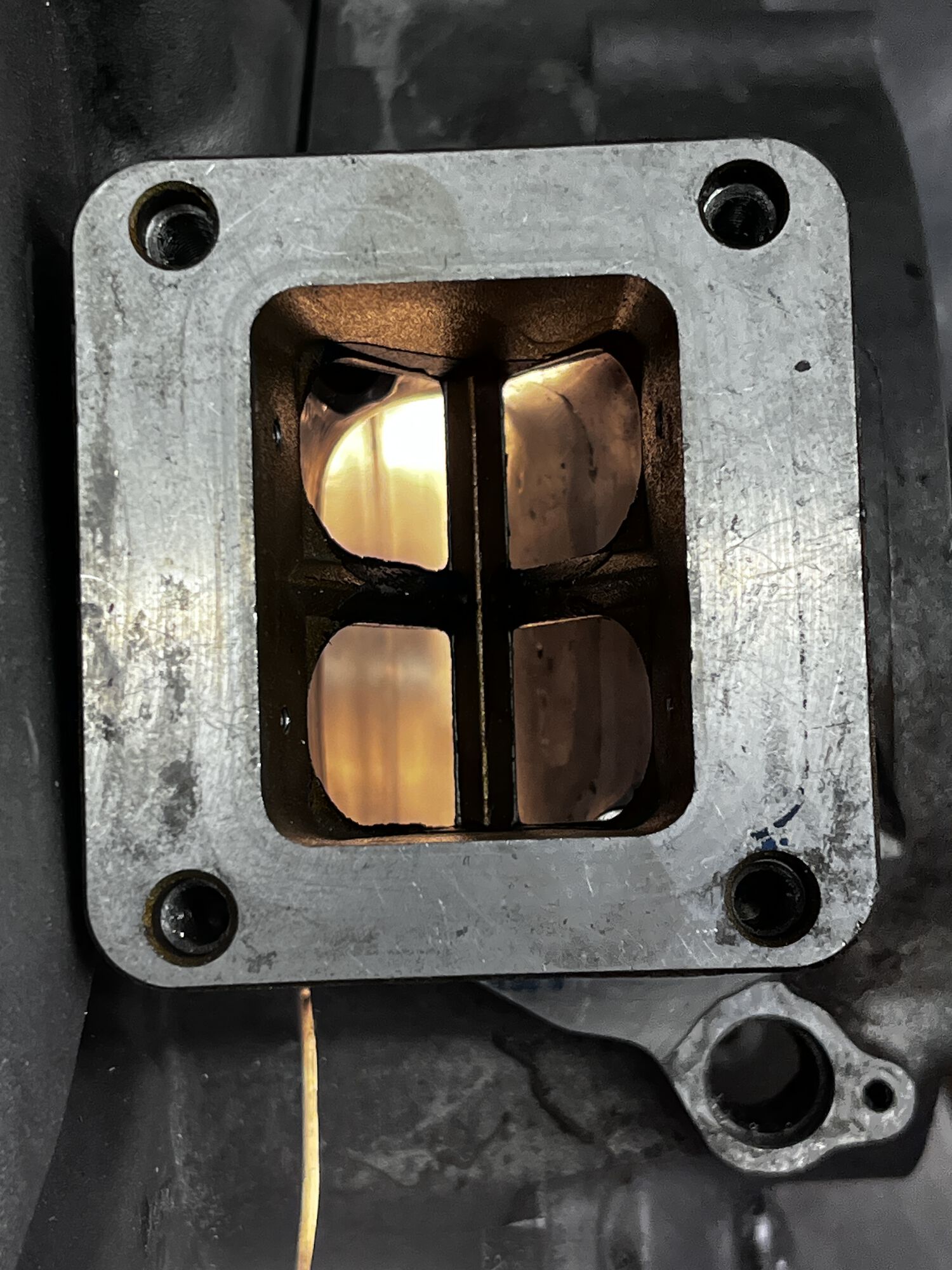 RD350 reed block, with reeds removed