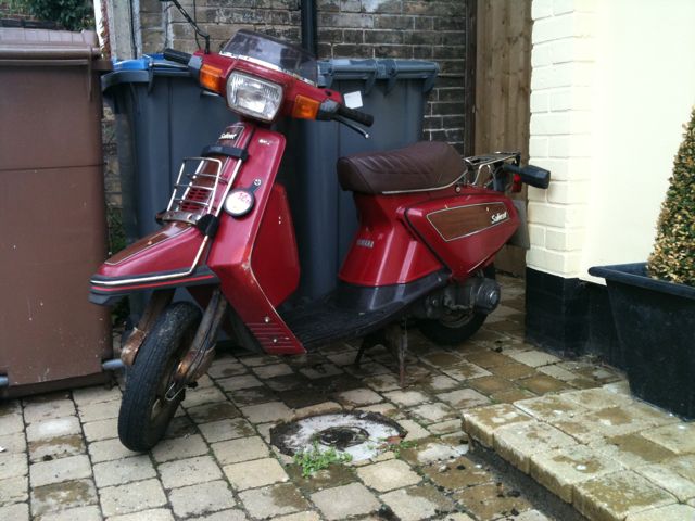 scooter spotted in Aldeburgh - a Yamaha Salient