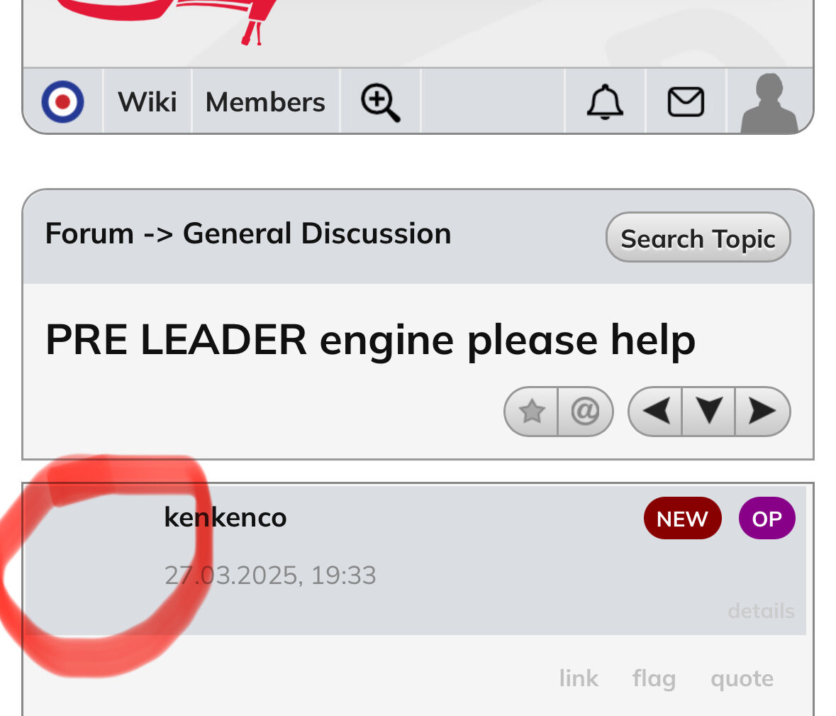 Forum member supplied image with no explanatory text