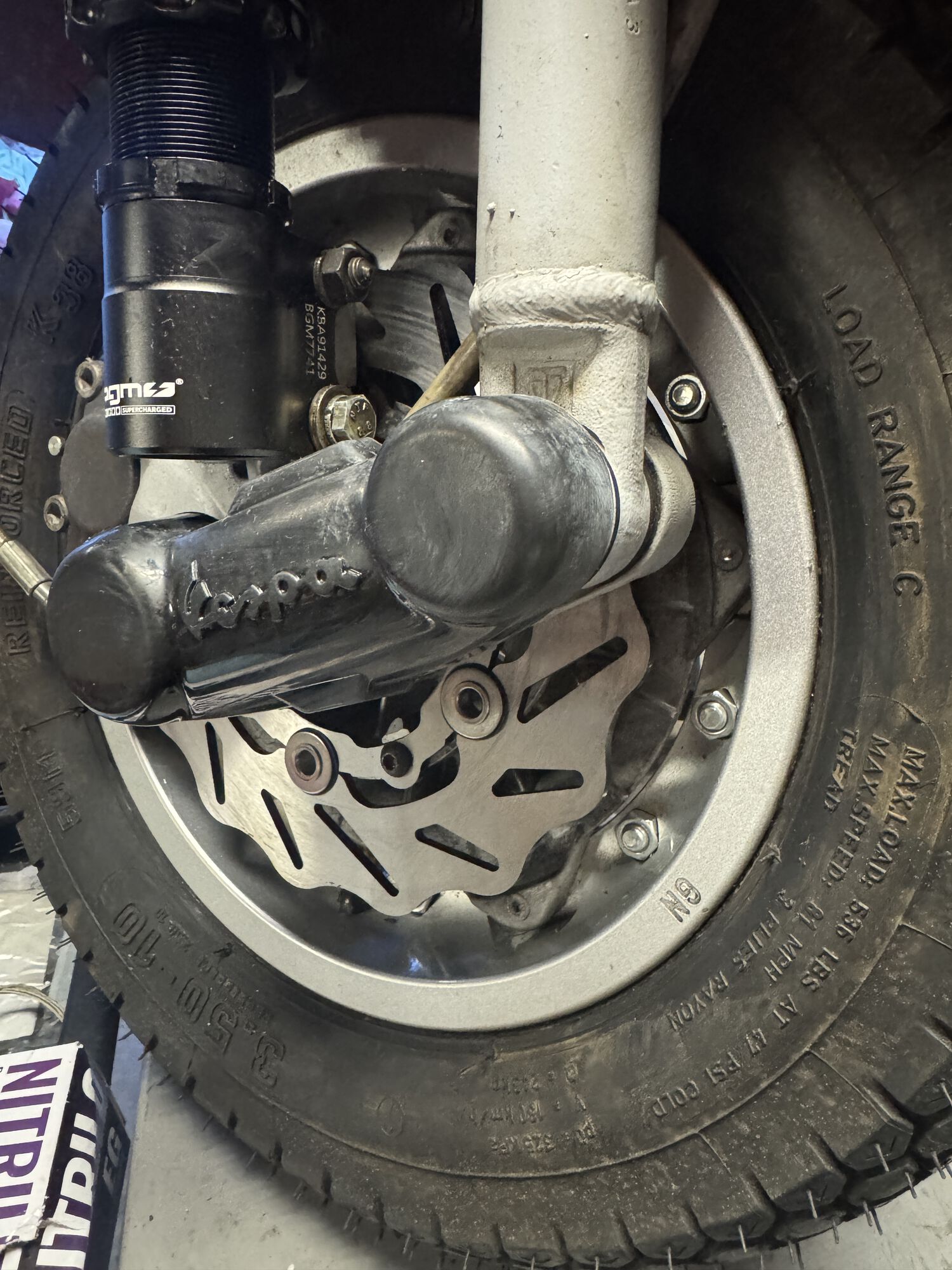 installed and updated the brake pads to Polini S21/organic.