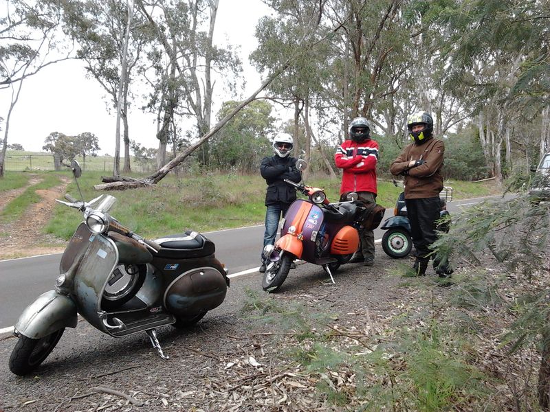 Map stop and photo op... 2013 Mille - Rolf, SEB, PTPX