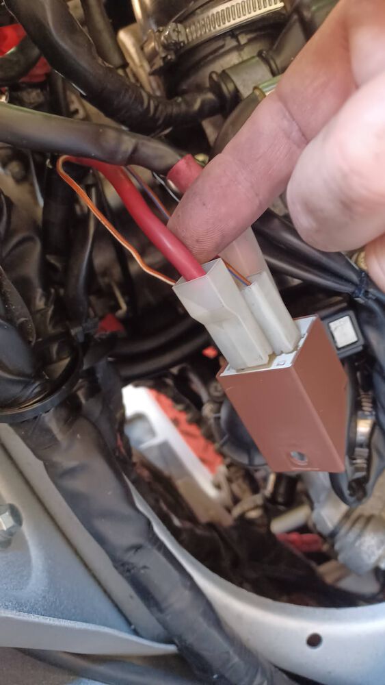 This one goes to the battery. Result of 0.8 volts.