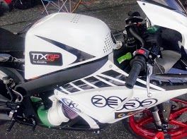 Modified racing Zero. Notice the air filter on the side, it goes to a fan that blows air over the motor to aid cooling.