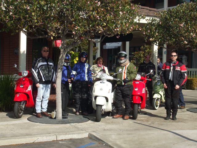 We couldn't get EVERY scooter on the sidewalk, but got the crew!