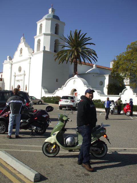 A brief stop at a local Mission, on a crisp, clear New Year's day!