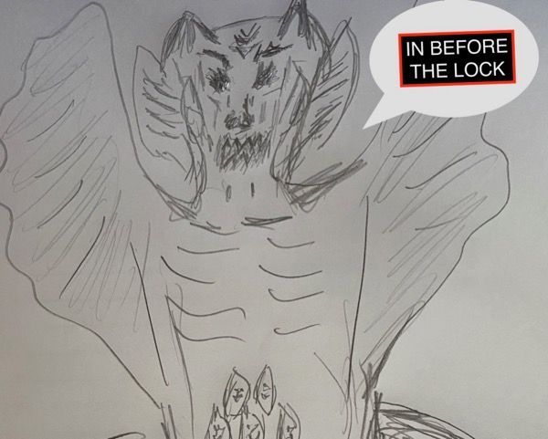 This is a rendition of a creature I battled in a nightmare