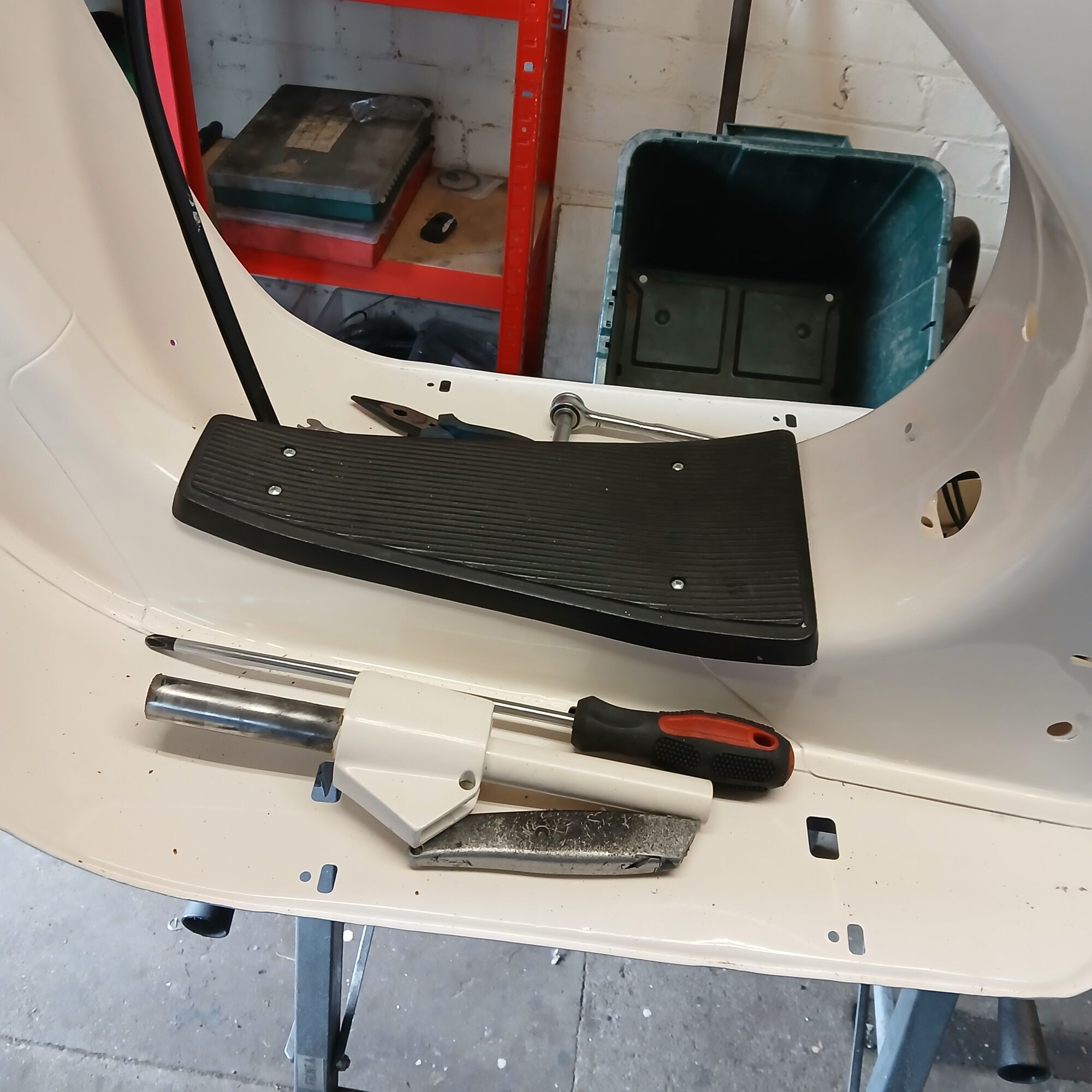 Somewhere to lay the tools while I work