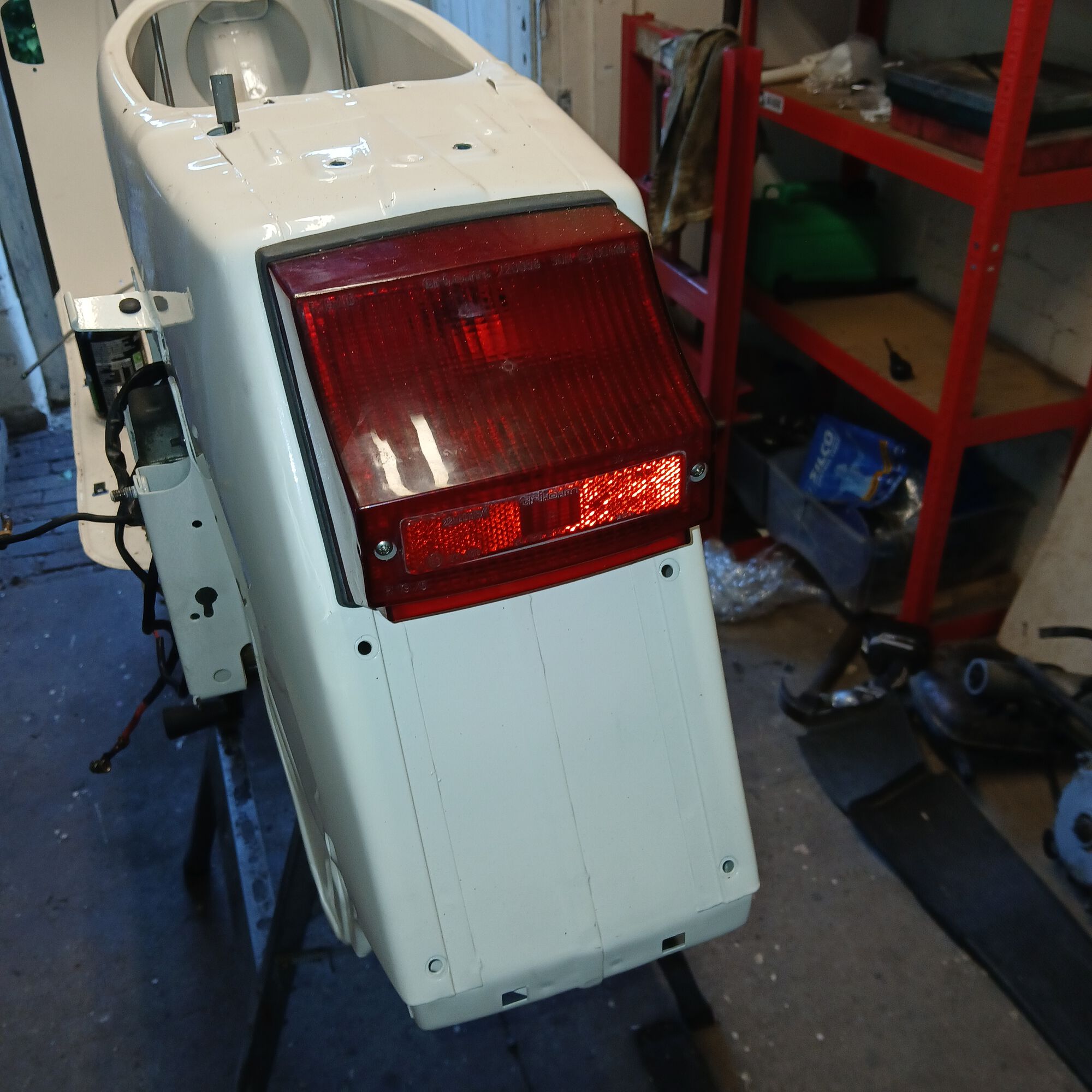 Tail light fitted