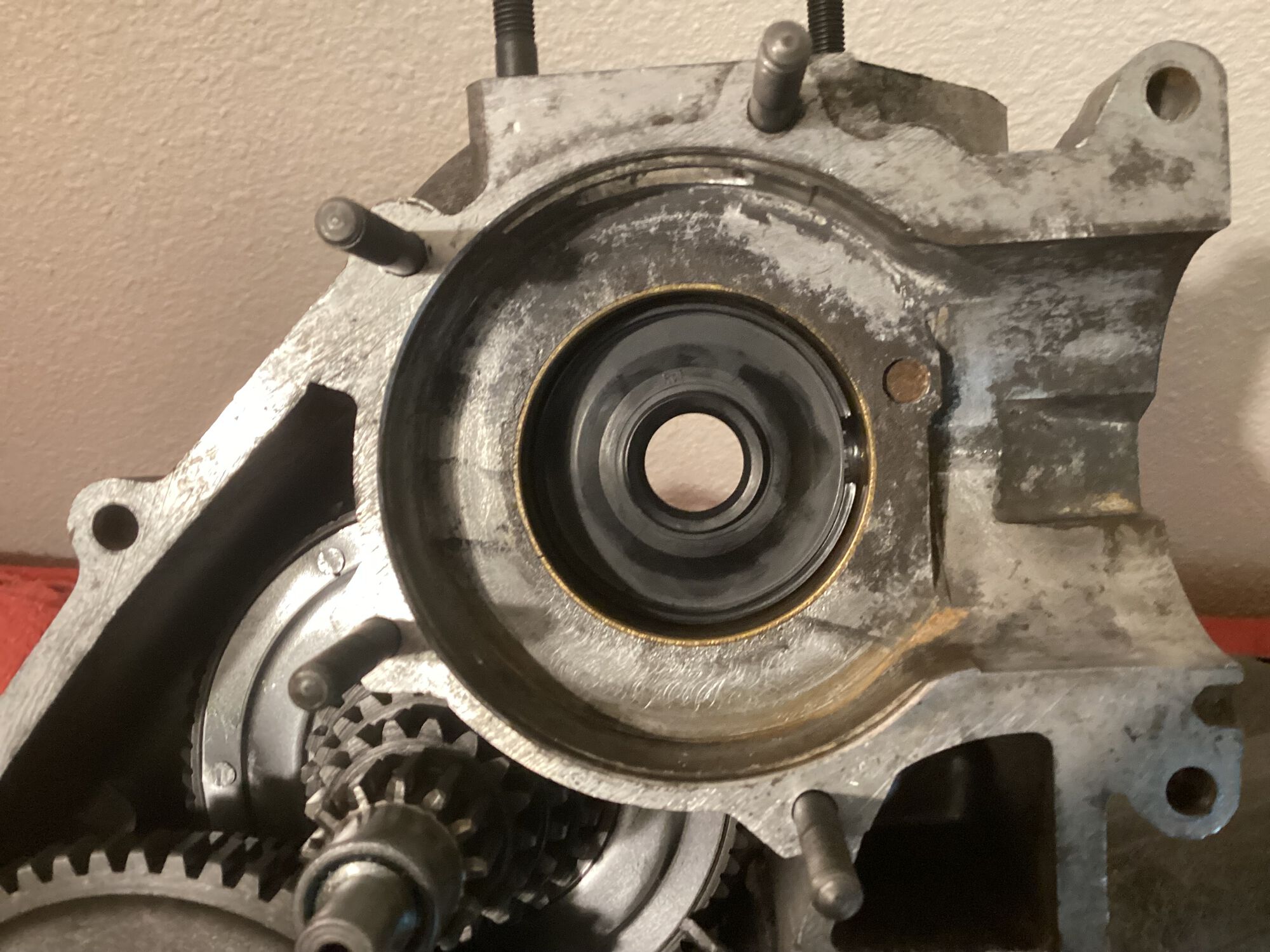 The carb was junk and the pistoncylindercrankshaft came out as one piece of rust. Internals looked real good and the gear oil was fairly clean with no shimmer.