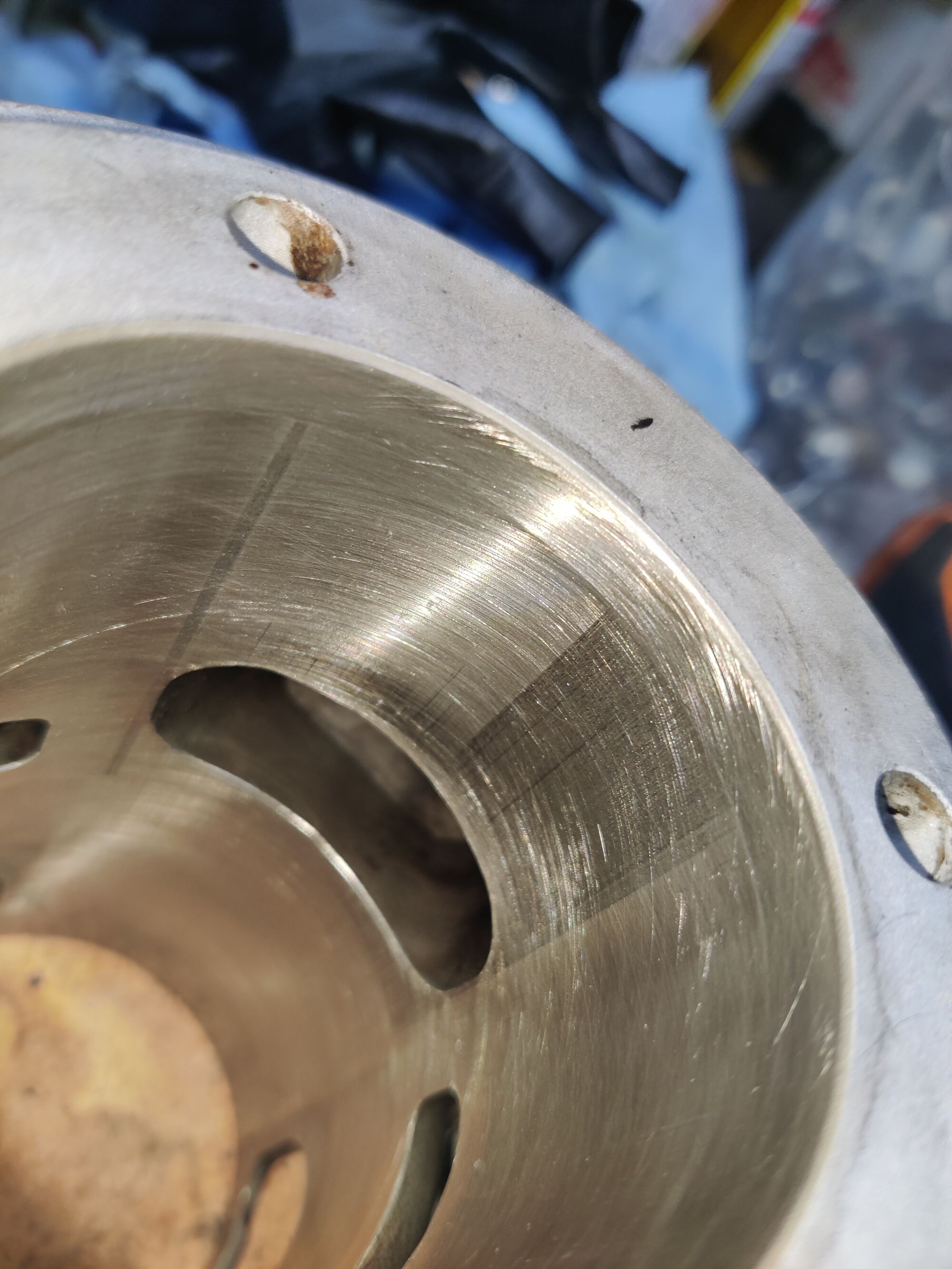 After a couple of swipes with the bar hone