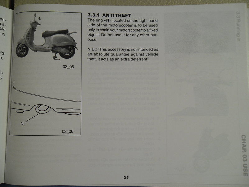 Modern Vespa : GT200 owner's manual