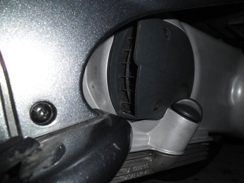 Picture taken in dark garage with flash