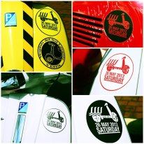 the sticker that i designed for the convoy ride.