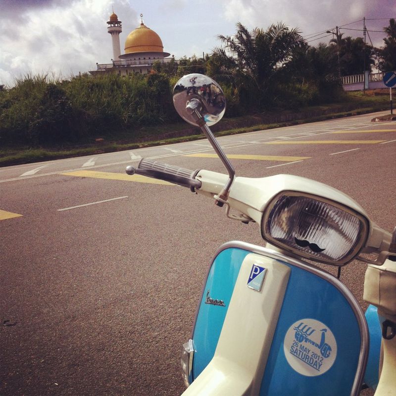kota tinggi ride with a kota tinggi legshield badge sticker.