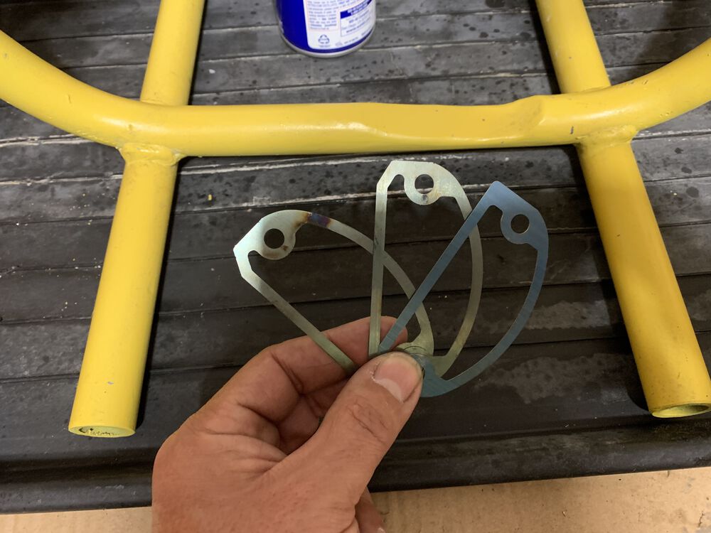 Metal gear selector shims