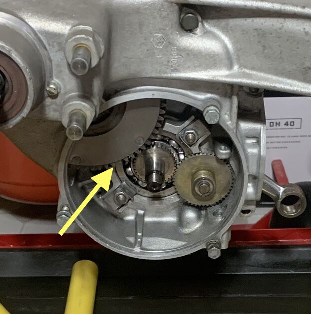 Rivet head on opposite side was contacting crank bearing.