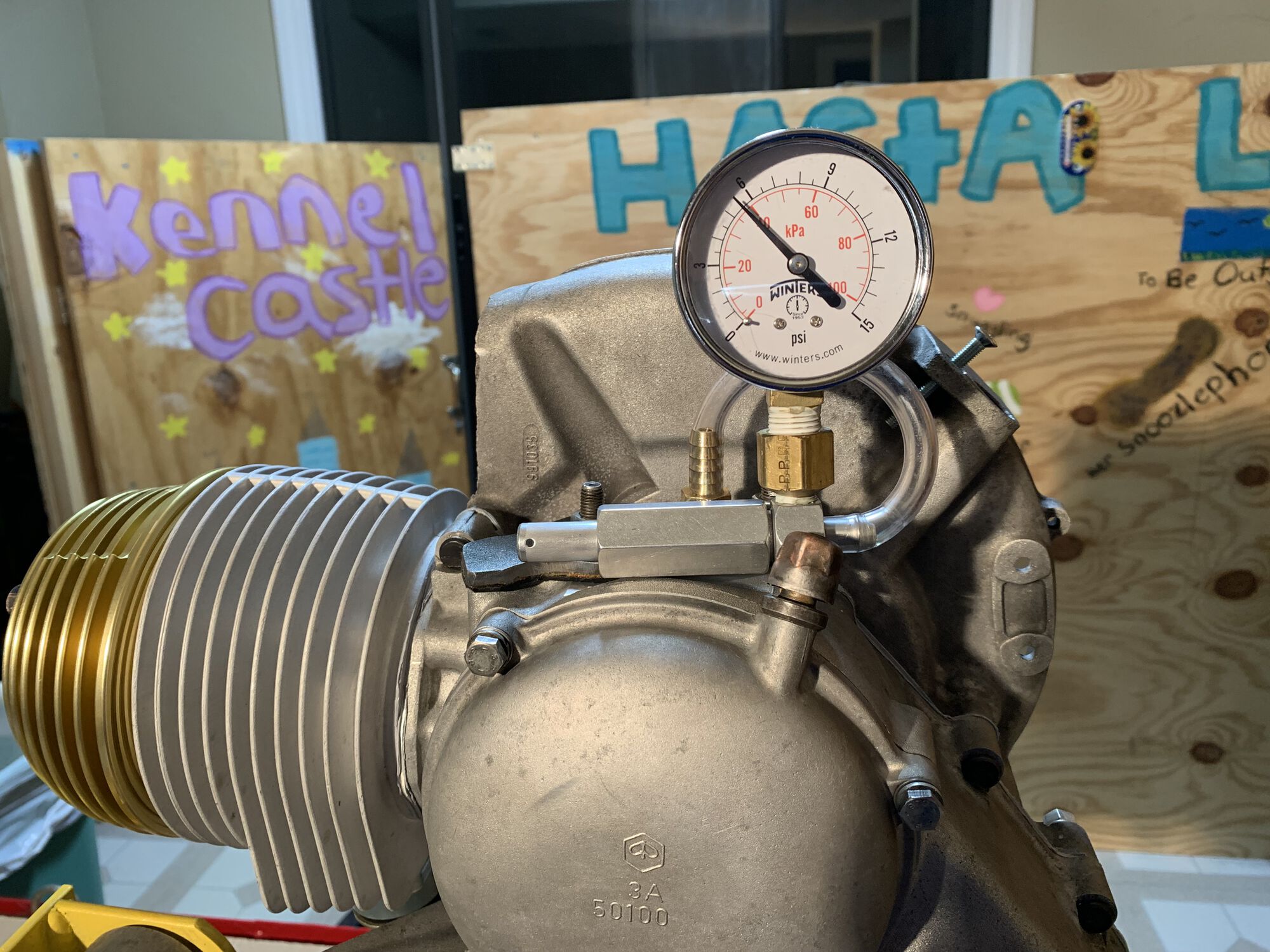 My set up for Pressure. testing