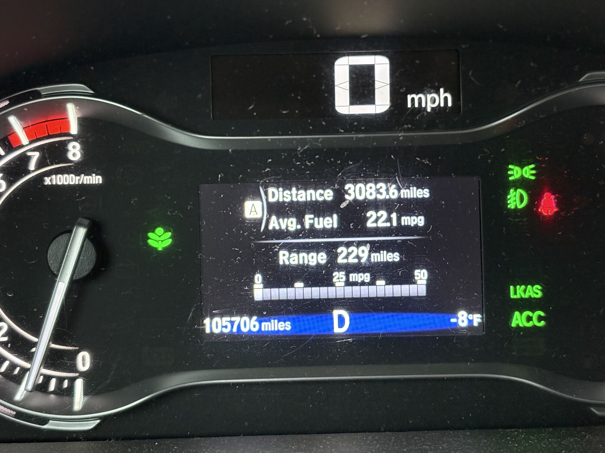 This morning's drive to work.  Burrrr!