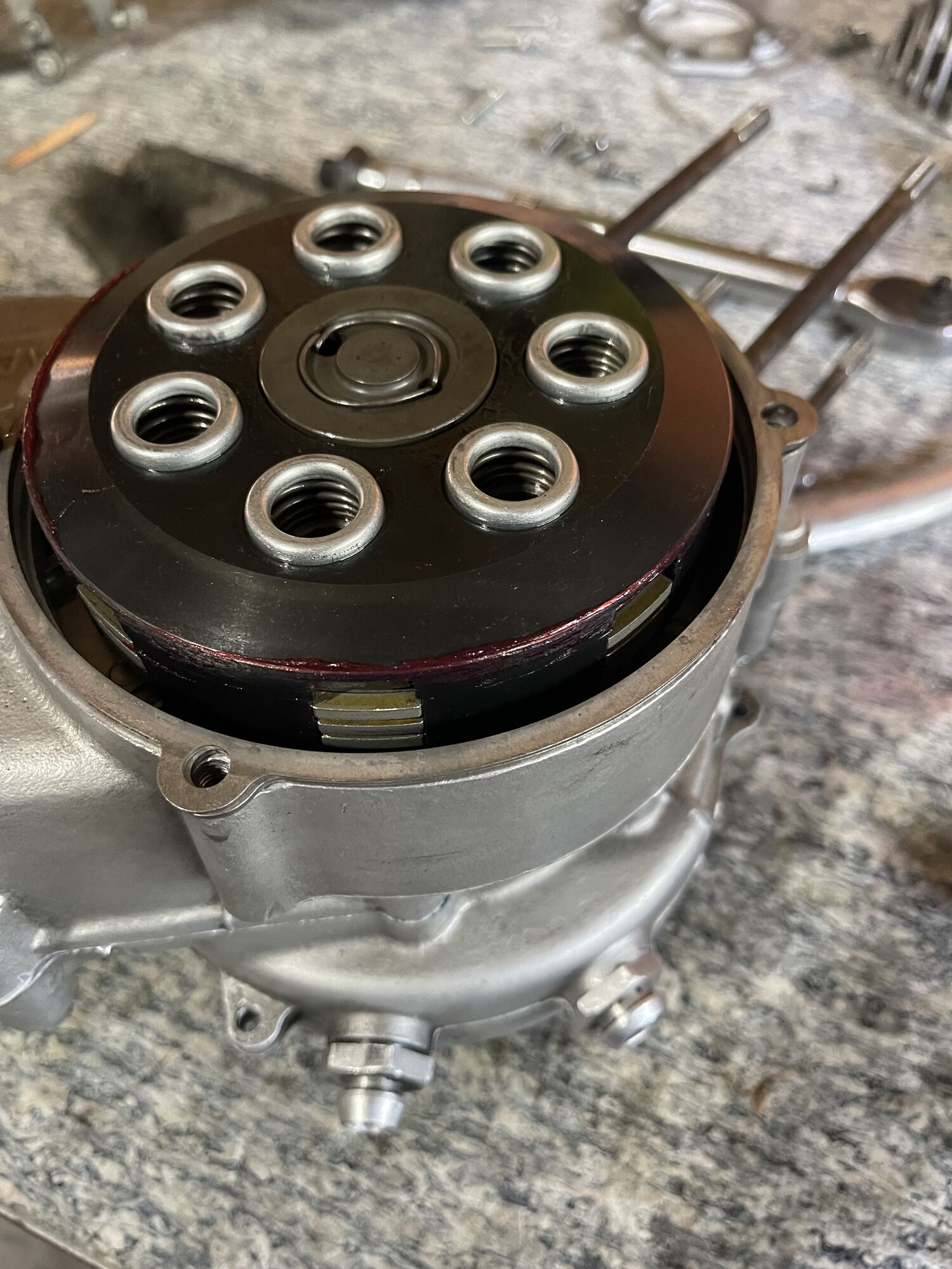 DDOG P200 clutch with CR80 plates + 1.5mm clutch cover spacer + 23T DRT gear