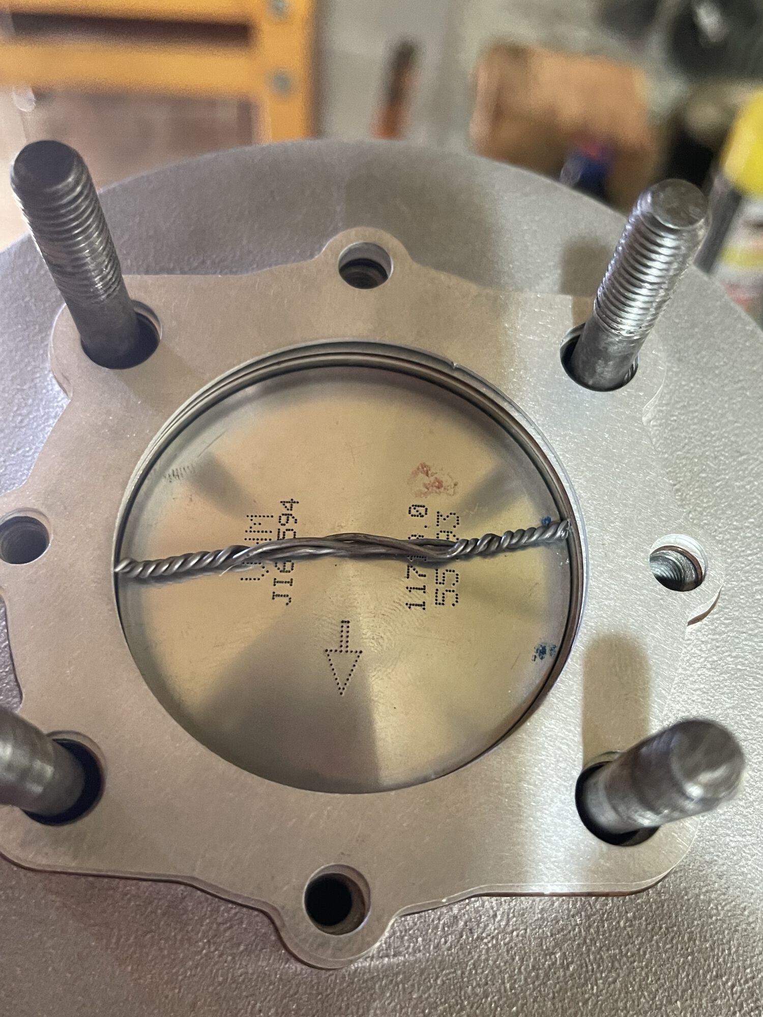 Checked squish measured 1.45mm