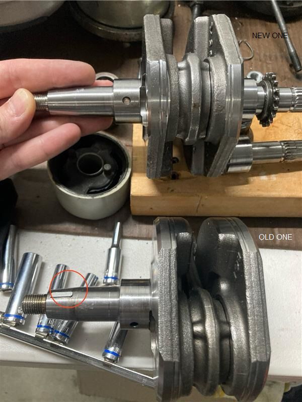 woodruff key slot doesn't exist on the new one