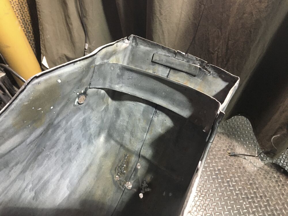 This is the last tricky part. Need to fabricate the whole bottom edge, wrapping around on both sides.
