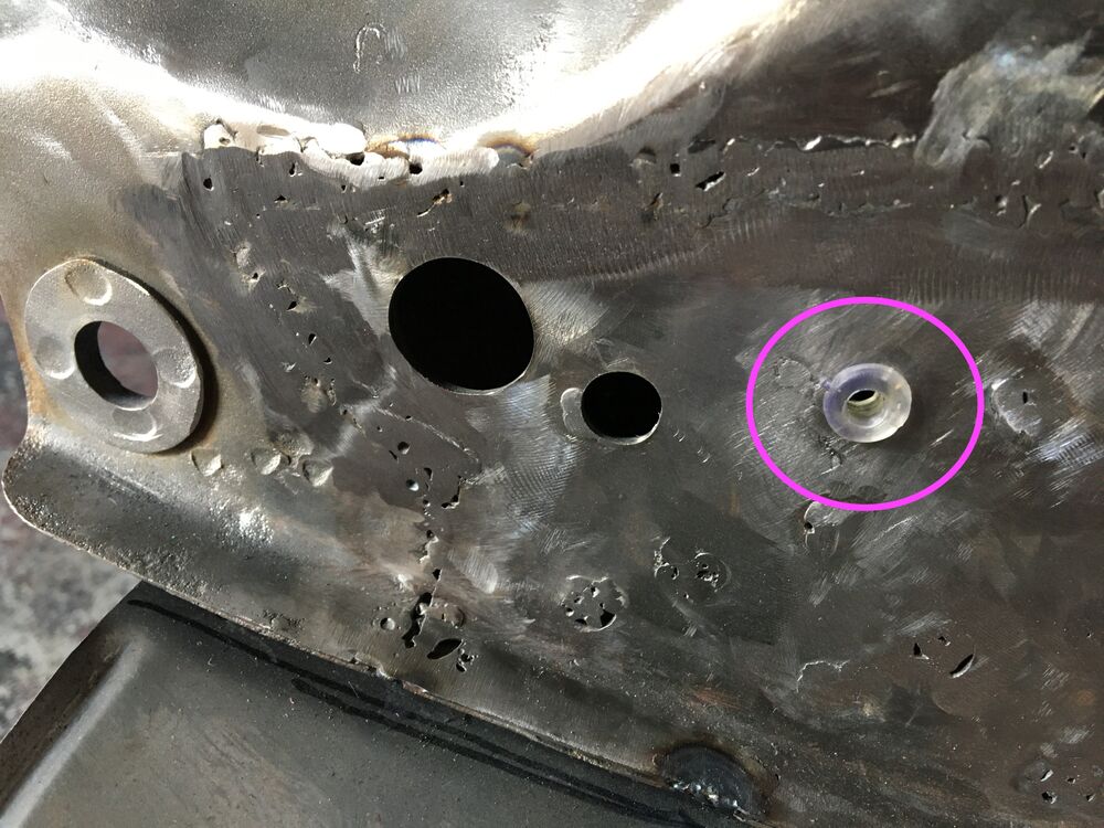 This was exciting. I had to recreate these holes, but the size is right. The little rubber/plastic pieces fit.