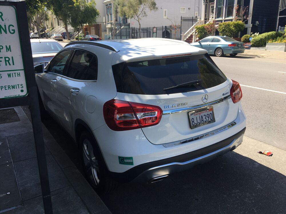 Now every car I see, I think "I like this white." or not. Mercedes has nice white.