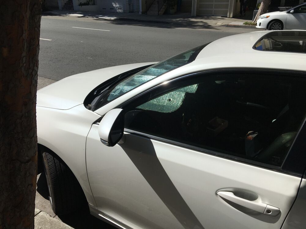 Totally not original, but this Lexus has a metallic/pearl white, which is very subtle, but looks nice.