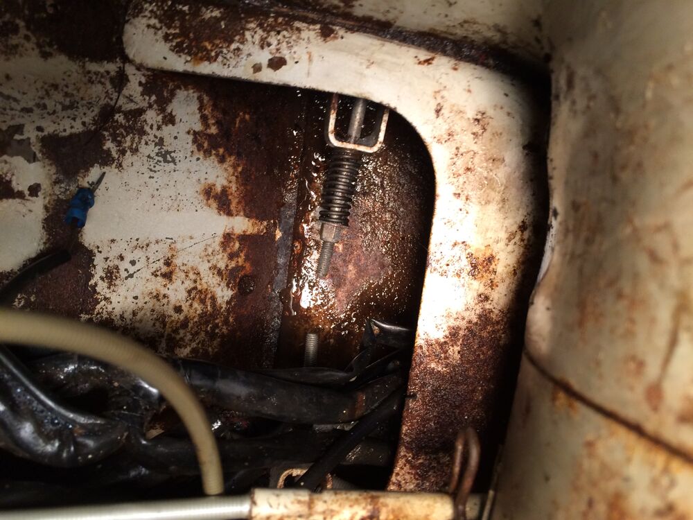 It was so gross.

Maybe it wraps around the latch hardware?