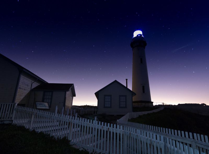 Just before dawn in California.