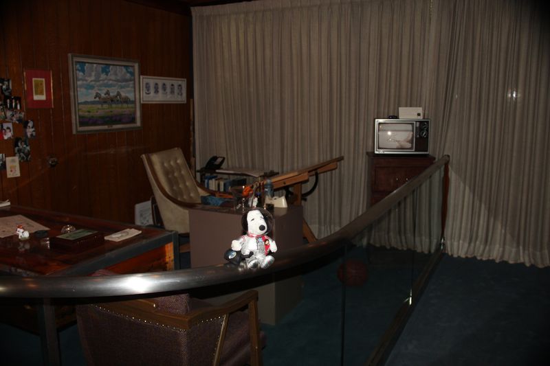 The desk and office of Charles M Schulz