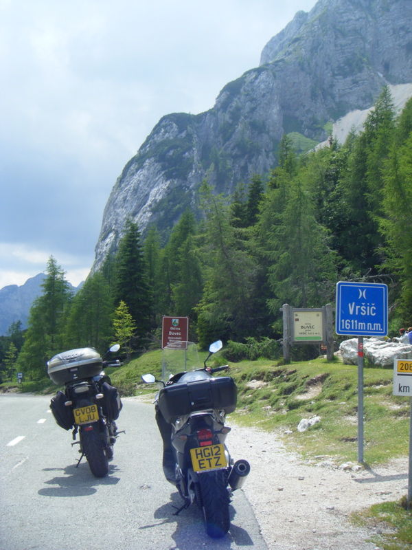 Parked at the top, admiring the view