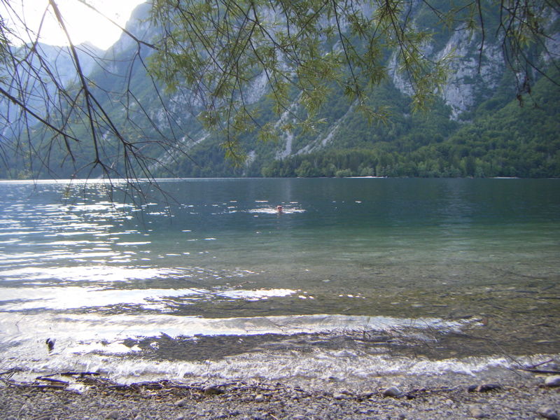 Half an hour later, I would be swimming in it.