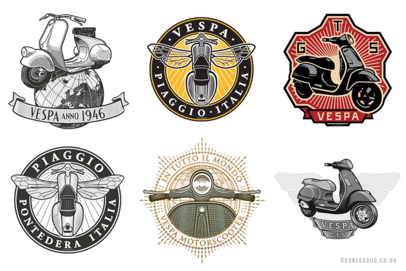 Good Emblems Modern Vespa : An announcement about DoubleGood t-shirts