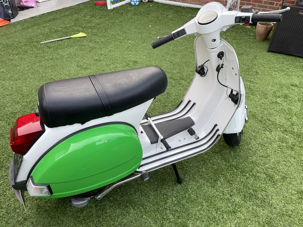 And I need the Vespa badge here